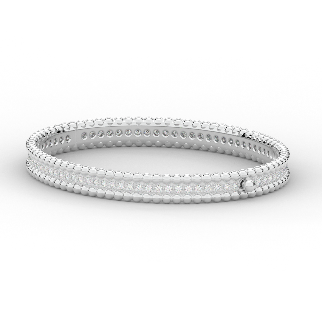 1.20CT.TW ROUND LAB DIAMOND ETERNITY BANGLE - Nazarelle