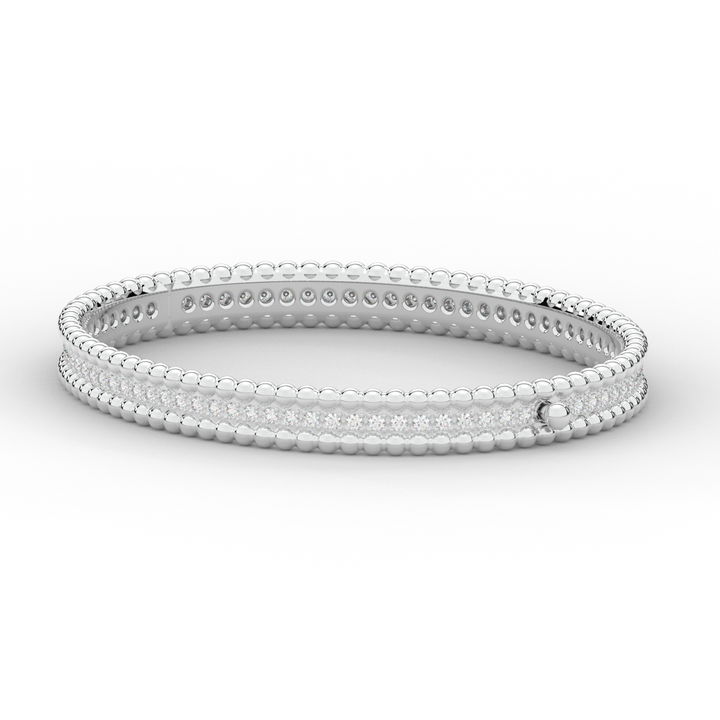 1.20CT.TW ROUND LAB DIAMOND ETERNITY BANGLE - Nazarelle