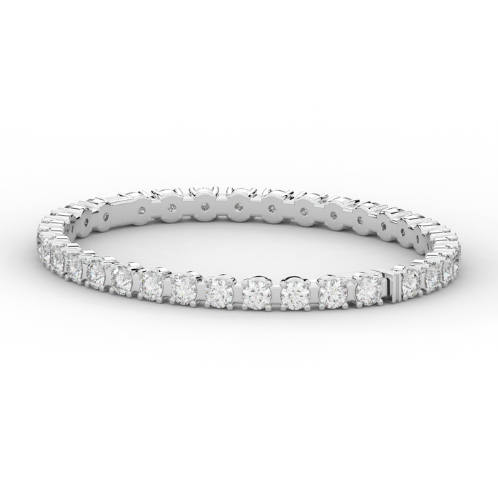 9.00CT.TW ROUND LAB DIAMOND ETERNITY BANGLE - Nazarelle