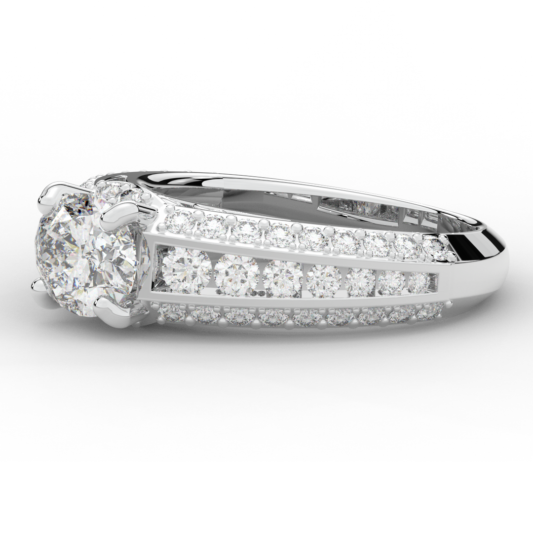 1.80CT.TW OVAL LAB DIAMOND SOLITAIRE ENGAGEMENT RING - Nazarelle