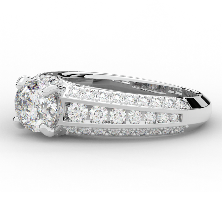 1.80CT.TW OVAL LAB DIAMOND SOLITAIRE ENGAGEMENT RING - Nazarelle