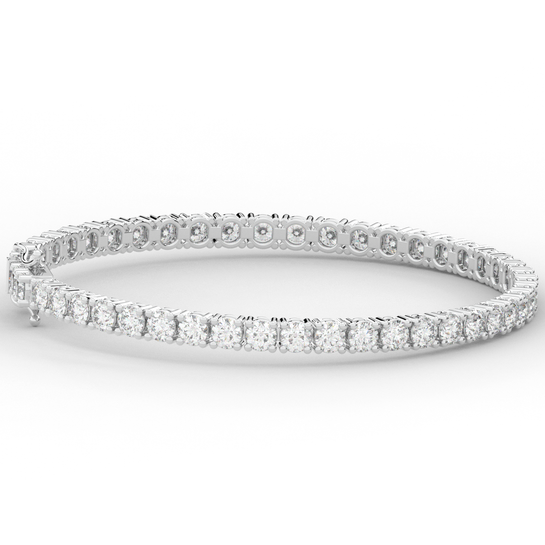 7.00CT.TW ROUND LAB DIAMOND TENNIS BRACELET - Nazarelle