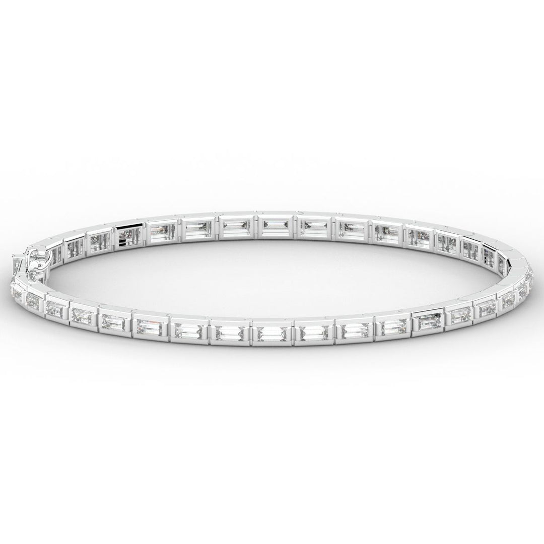 3.40CT.TW ROUND LAB DIAMOND TENNIS BRACELET - Nazarelle