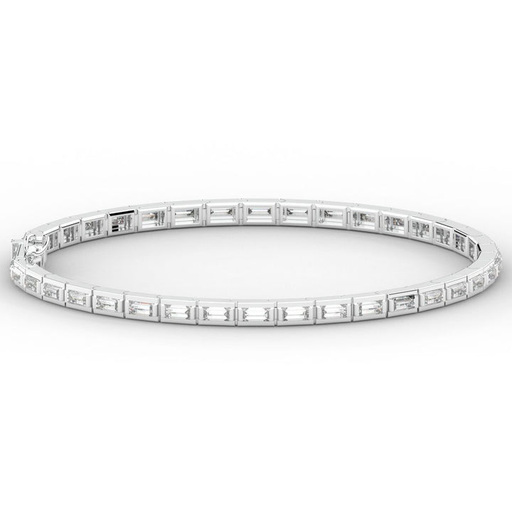 3.40CT.TW ROUND LAB DIAMOND TENNIS BRACELET - Nazarelle