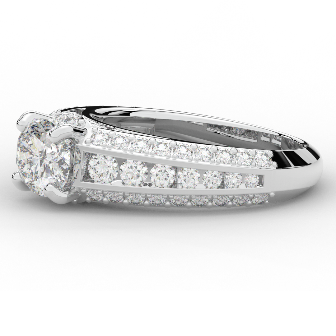 1.80CT.TW OVAL LAB DIAMOND SOLITAIRE ENGAGEMENT RING - Nazarelle