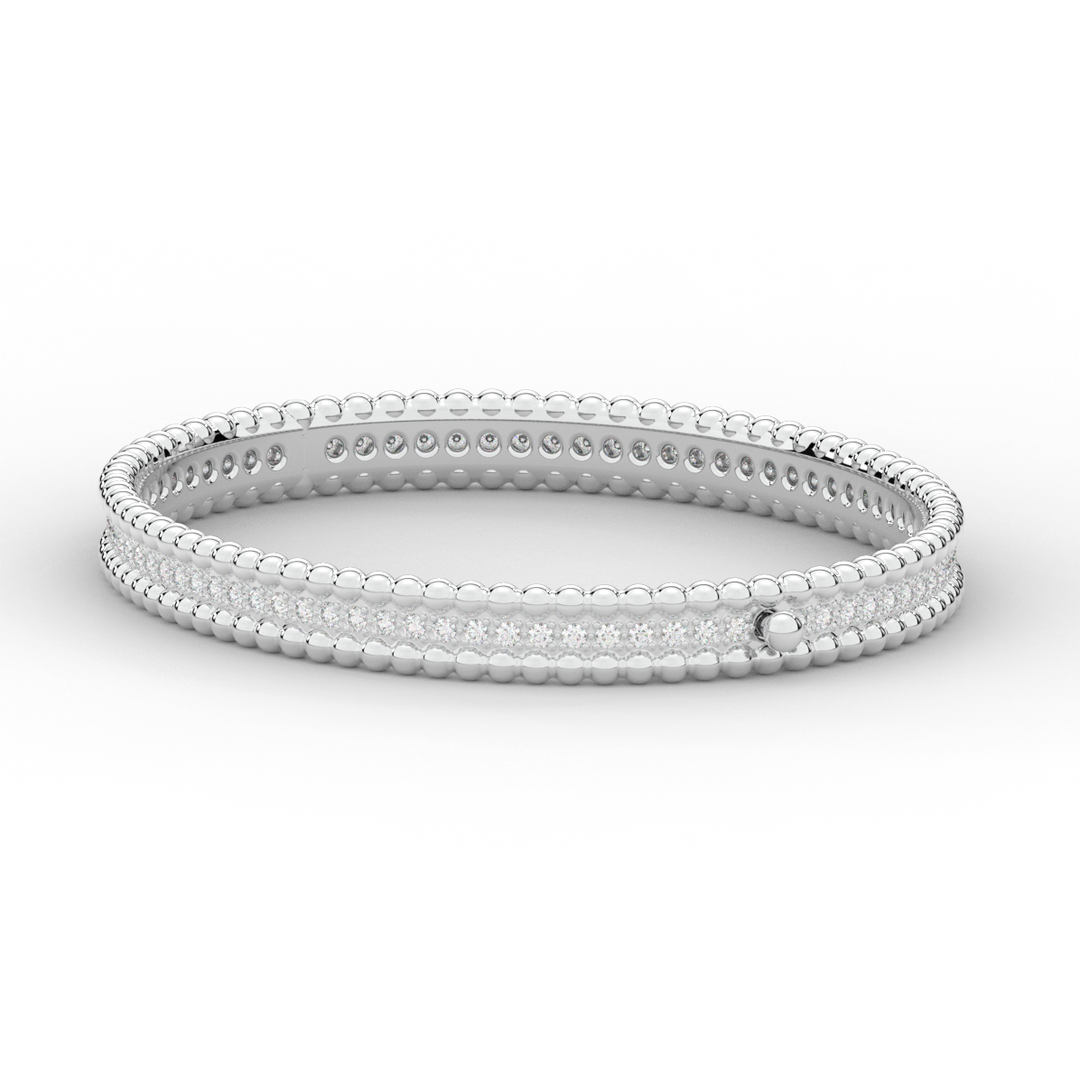 1.20CT.TW ROUND LAB DIAMOND ETERNITY BANGLE - Nazarelle