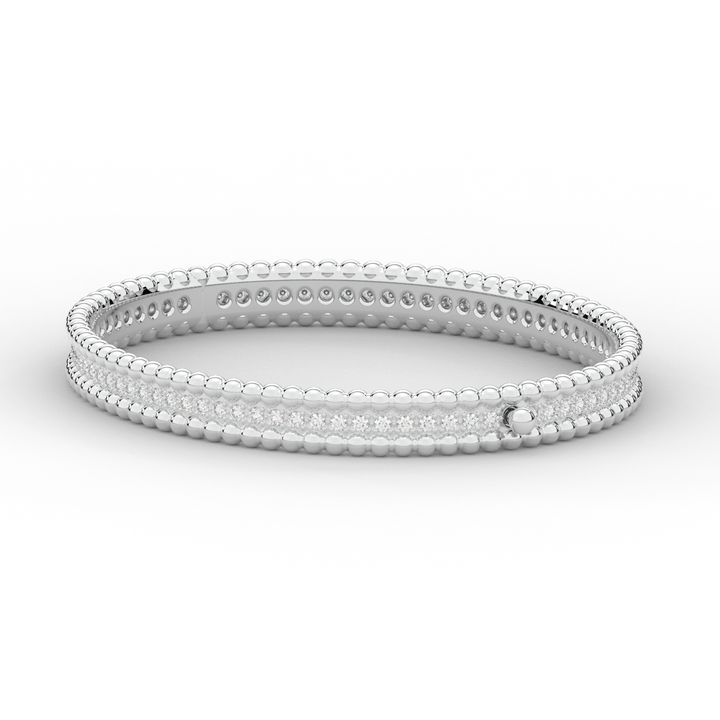1.20CT.TW ROUND LAB DIAMOND ETERNITY BANGLE - Nazarelle
