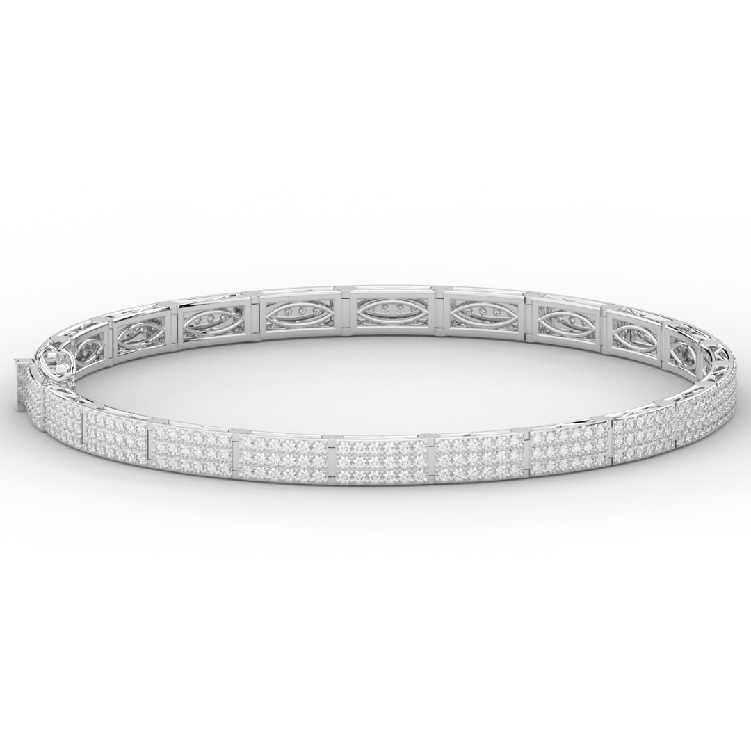 2.25CT.TW ROUND LAB DIAMOND TENNIS BRACELET - Nazarelle