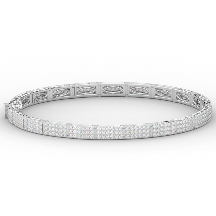 2.25CT.TW ROUND LAB DIAMOND TENNIS BRACELET - Nazarelle