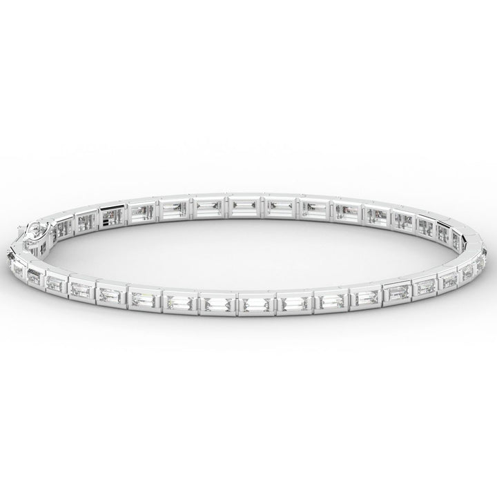 3.40CT.TW ROUND LAB DIAMOND TENNIS BRACELET - Nazarelle