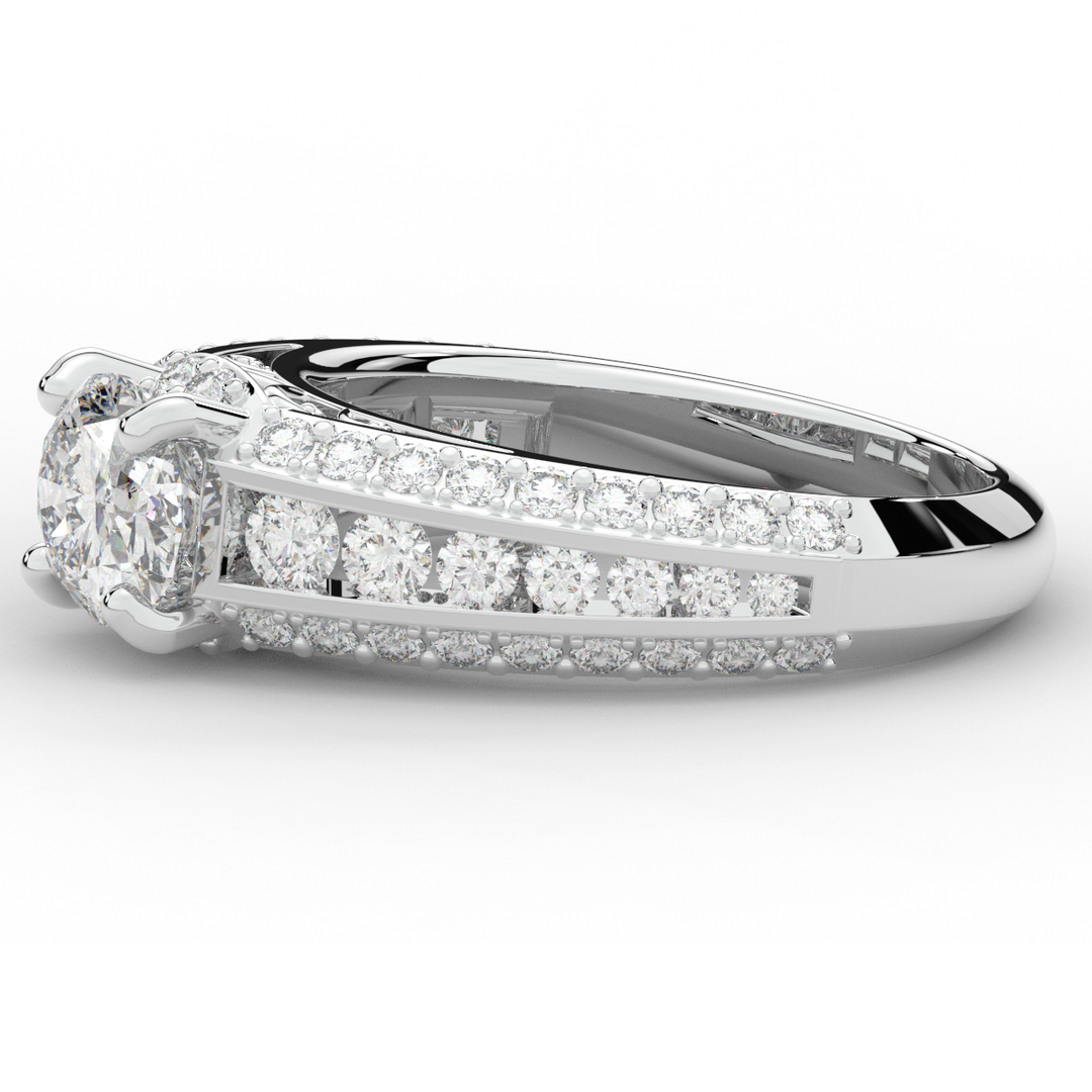 1.80CT.TW OVAL LAB DIAMOND SOLITAIRE ENGAGEMENT RING - Nazarelle
