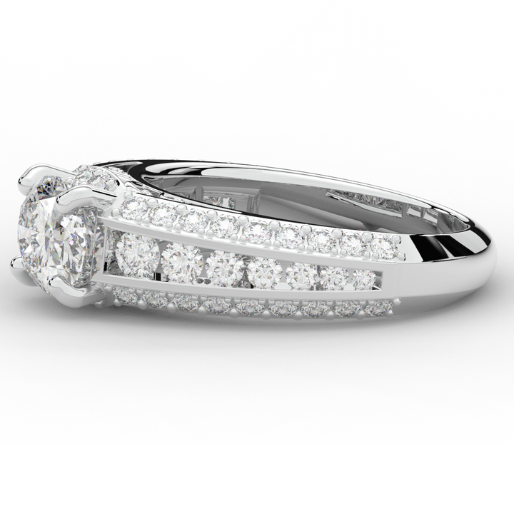 1.80CT.TW OVAL LAB DIAMOND SOLITAIRE ENGAGEMENT RING - Nazarelle