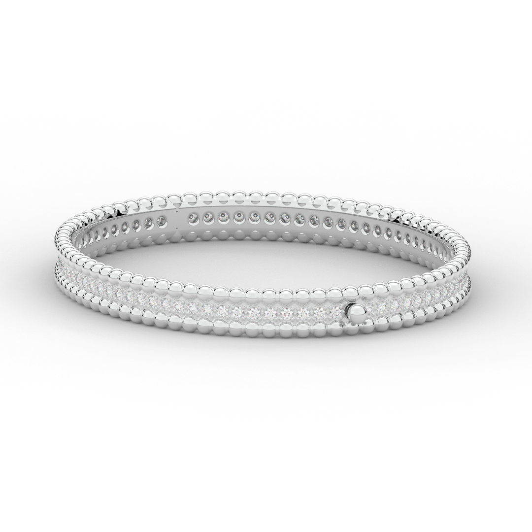 1.20CT.TW ROUND LAB DIAMOND ETERNITY BANGLE - Nazarelle