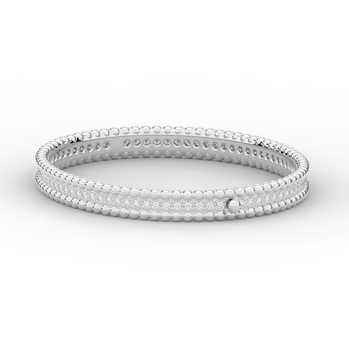 1.20CT.TW ROUND LAB DIAMOND ETERNITY BANGLE - Nazarelle
