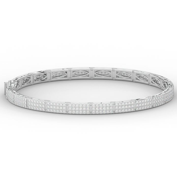 2.25CT.TW ROUND LAB DIAMOND TENNIS BRACELET - Nazarelle