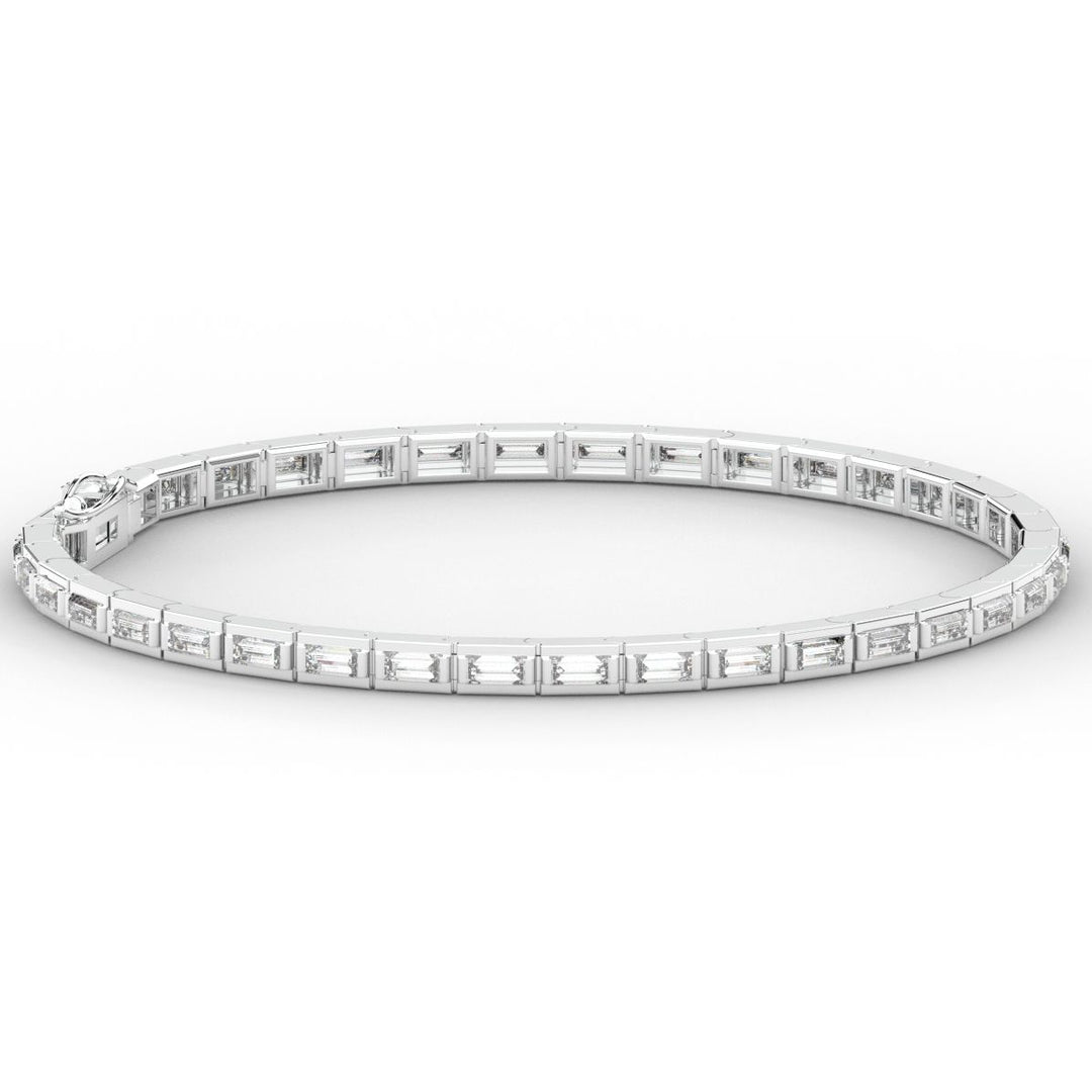 3.40CT.TW ROUND LAB DIAMOND TENNIS BRACELET - Nazarelle