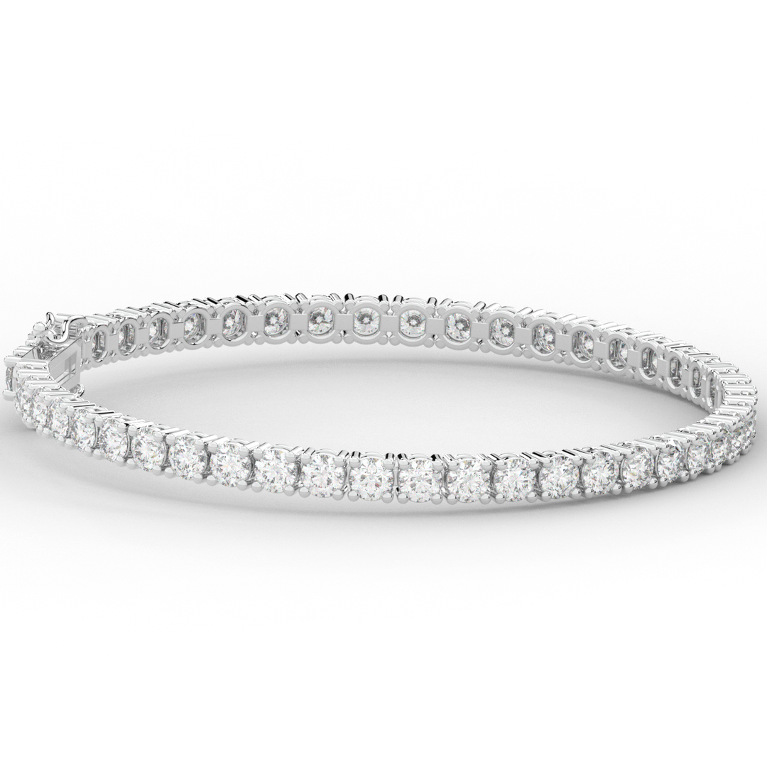 7.00CT.TW ROUND LAB DIAMOND TENNIS BRACELET - Nazarelle