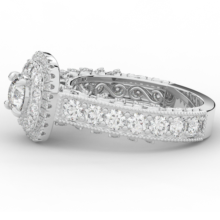2.30CT.TW ROUND LAB DIAMOND ENGAGEMENT RING - Nazarelle