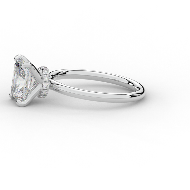 2.05CT.TW RADIANT LAB DIAMOND SOLITAIRE ENGAGEMENT RING - Nazarelle