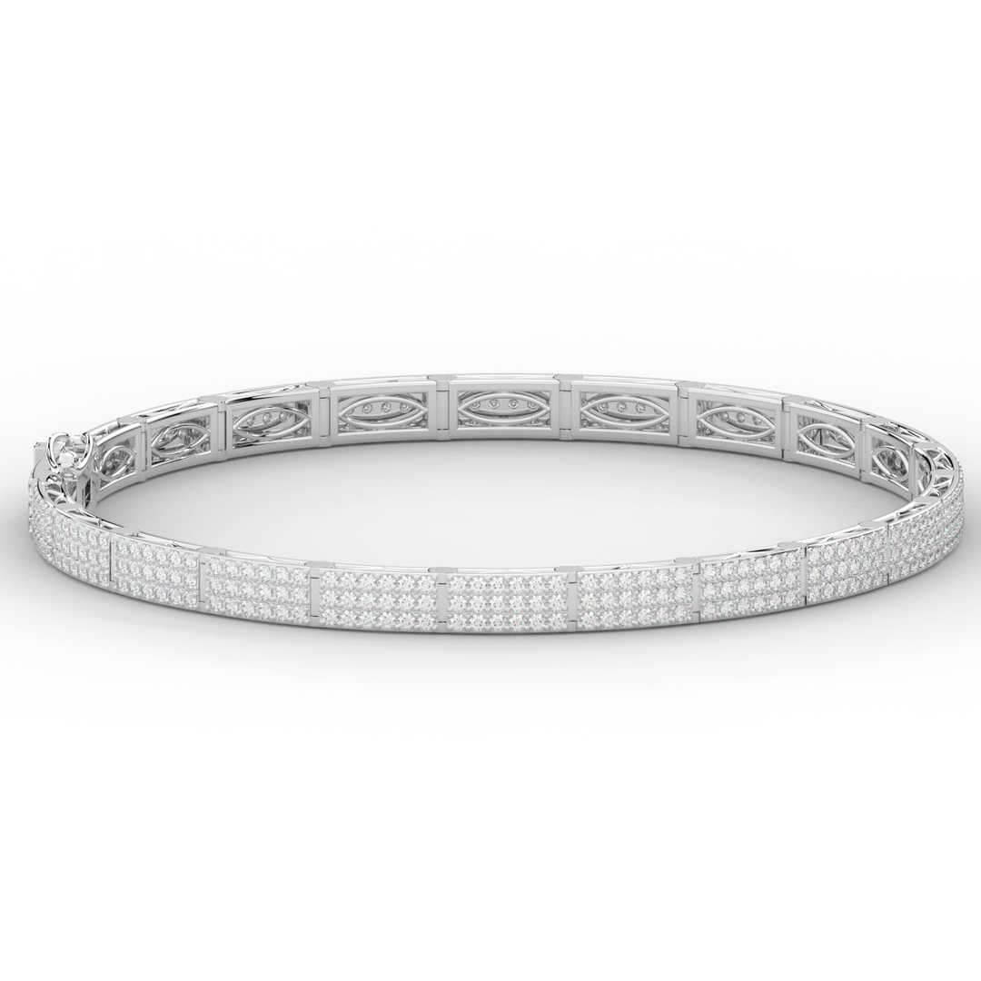2.25CT.TW ROUND LAB DIAMOND TENNIS BRACELET - Nazarelle
