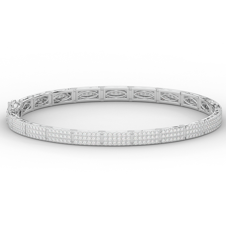 2.25CT.TW ROUND LAB DIAMOND TENNIS BRACELET - Nazarelle