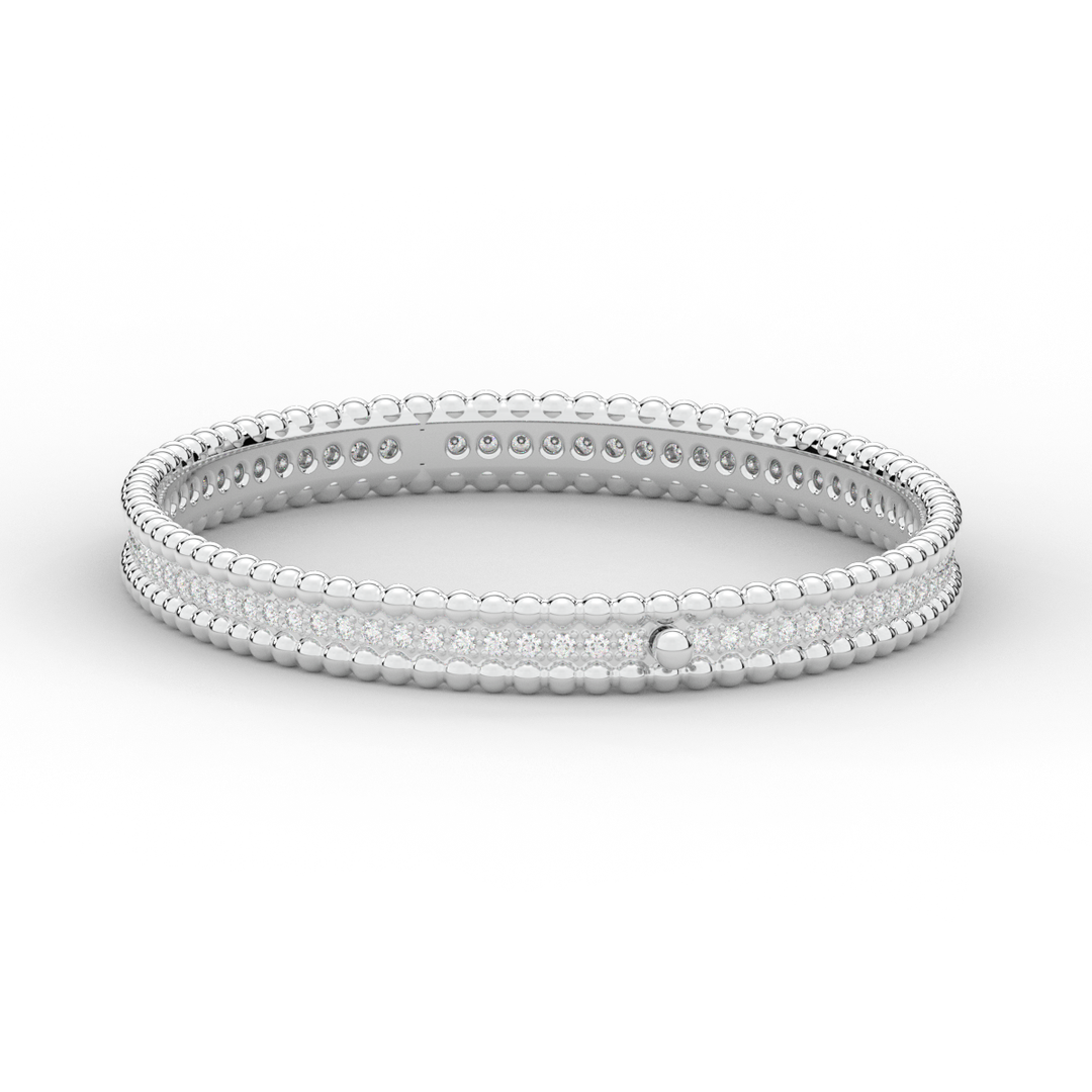 1.20CT.TW ROUND LAB DIAMOND ETERNITY BANGLE - Nazarelle