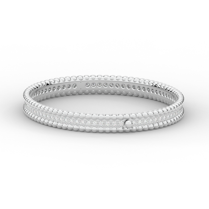 1.20CT.TW ROUND LAB DIAMOND ETERNITY BANGLE - Nazarelle
