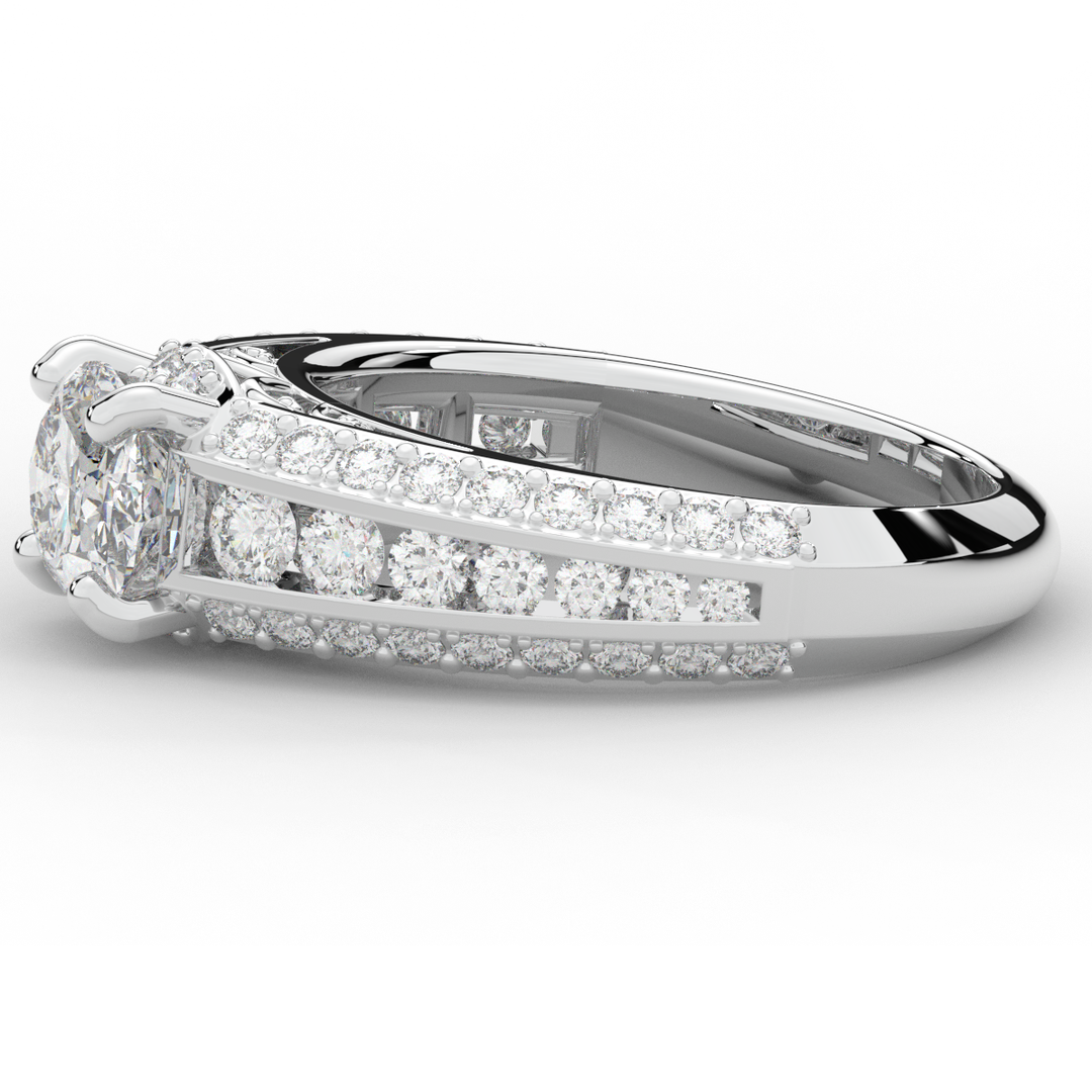1.80CT.TW OVAL LAB DIAMOND SOLITAIRE ENGAGEMENT RING - Nazarelle