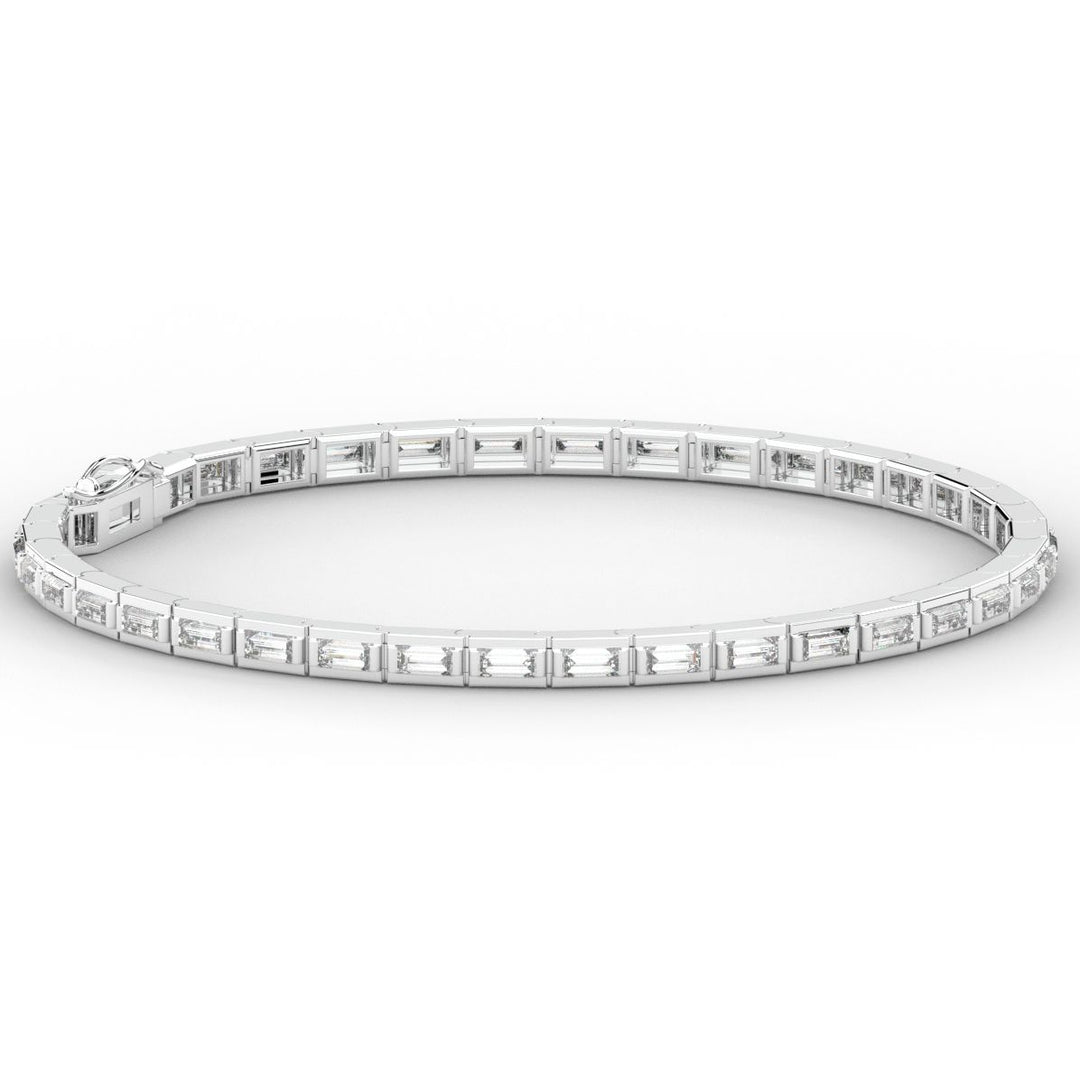 3.40CT.TW ROUND LAB DIAMOND TENNIS BRACELET - Nazarelle