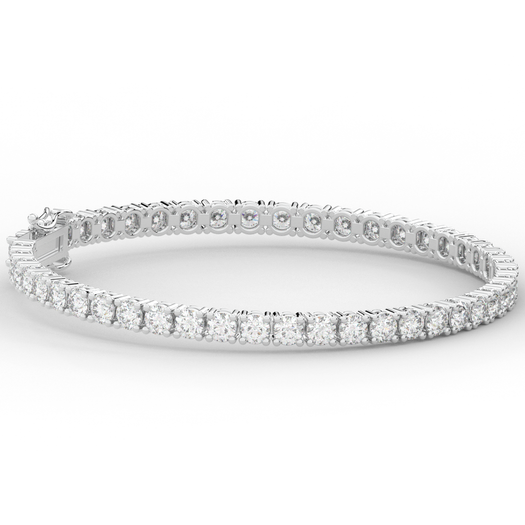 7.00CT.TW ROUND LAB DIAMOND TENNIS BRACELET - Nazarelle