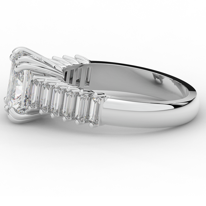2.60CT.TW RADIANT LAB DIAMOND ENGAGEMENT RING - Nazarelle