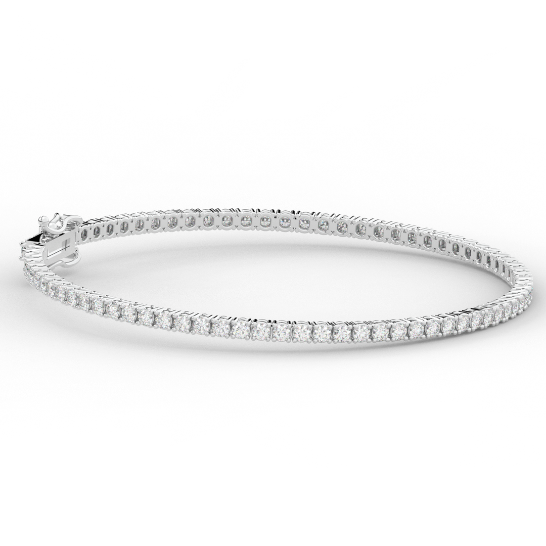 3.00CT.TW ROUND LAB DIAMOND TENNIS BRACELET - Nazarelle