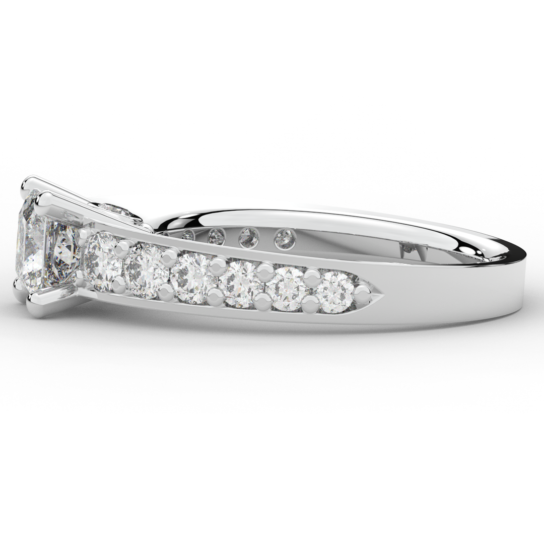 1.75CT.TW PRINCESS LAB DIAMOND SOLITAIRE ENGAGEMENT RING - Nazarelle