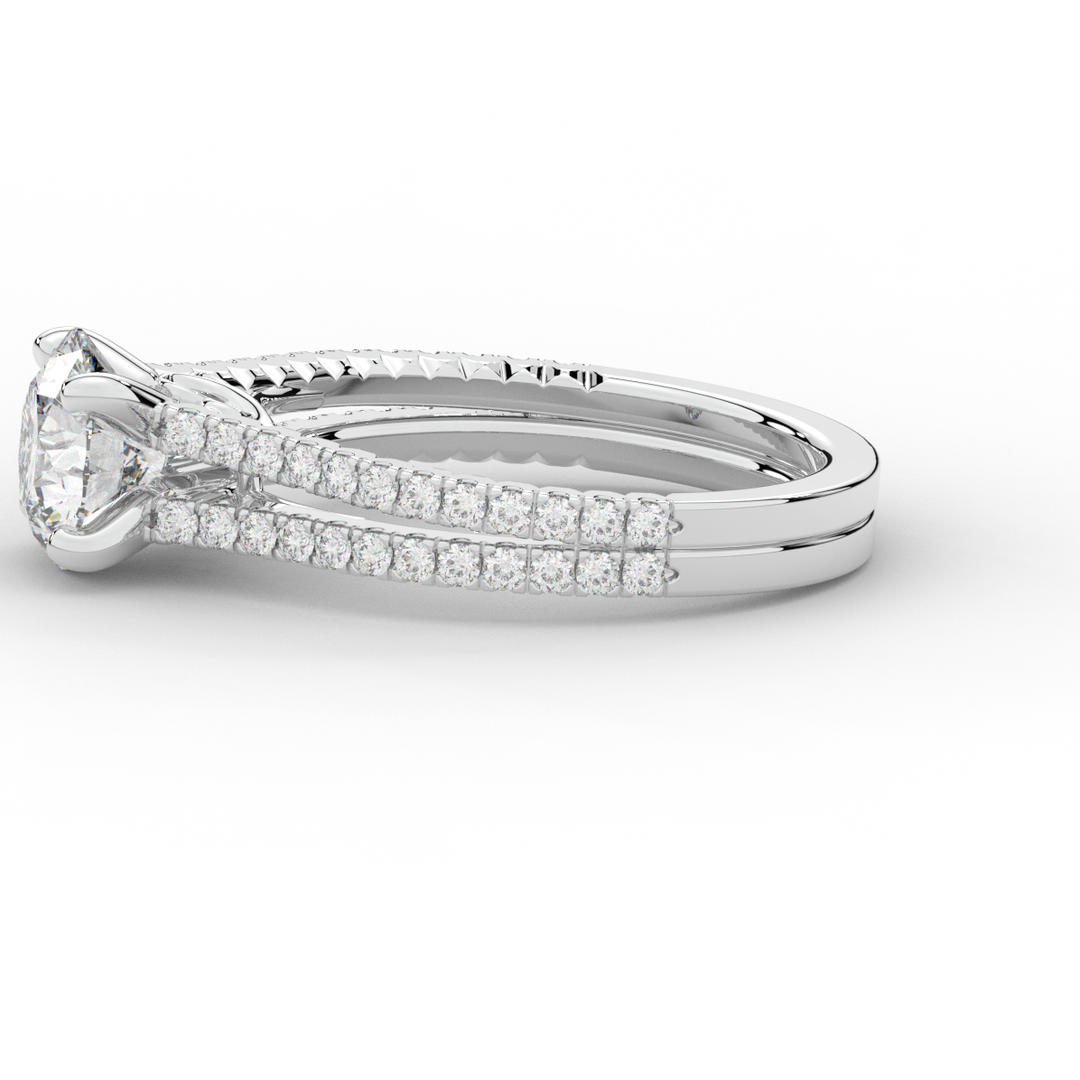 1.90CT.TW ROUND LAB DIAMOND SOLITAIRE ENGAGEMENT RING - Nazarelle