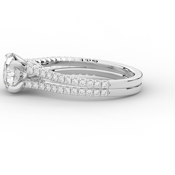 1.90CT.TW ROUND LAB DIAMOND SOLITAIRE ENGAGEMENT RING - Nazarelle