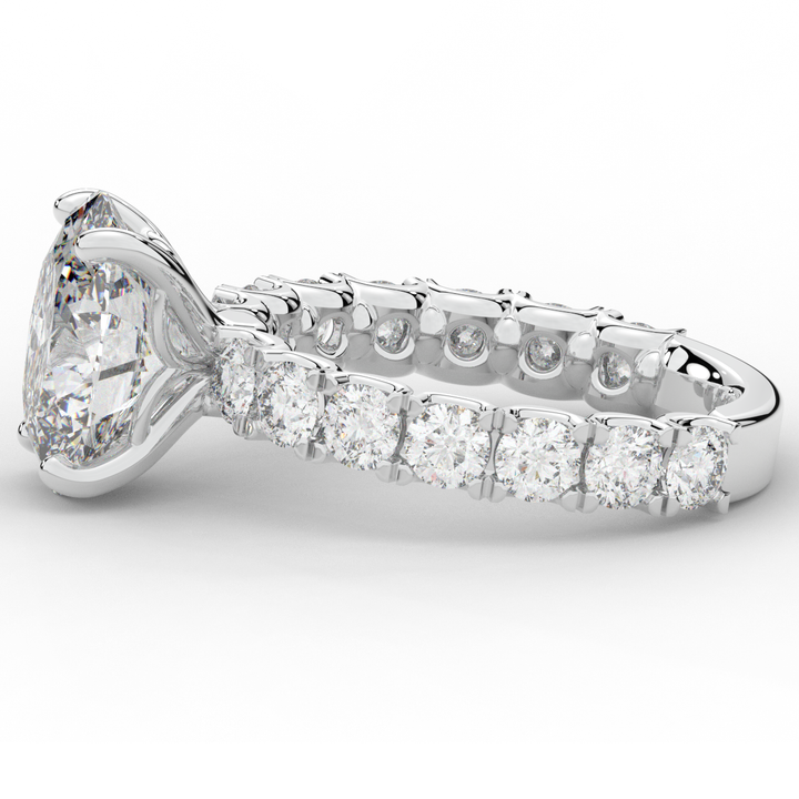 4.35CT.TW OVAL LAB DIAMOND ENGAGEMENT RING - Nazarelle