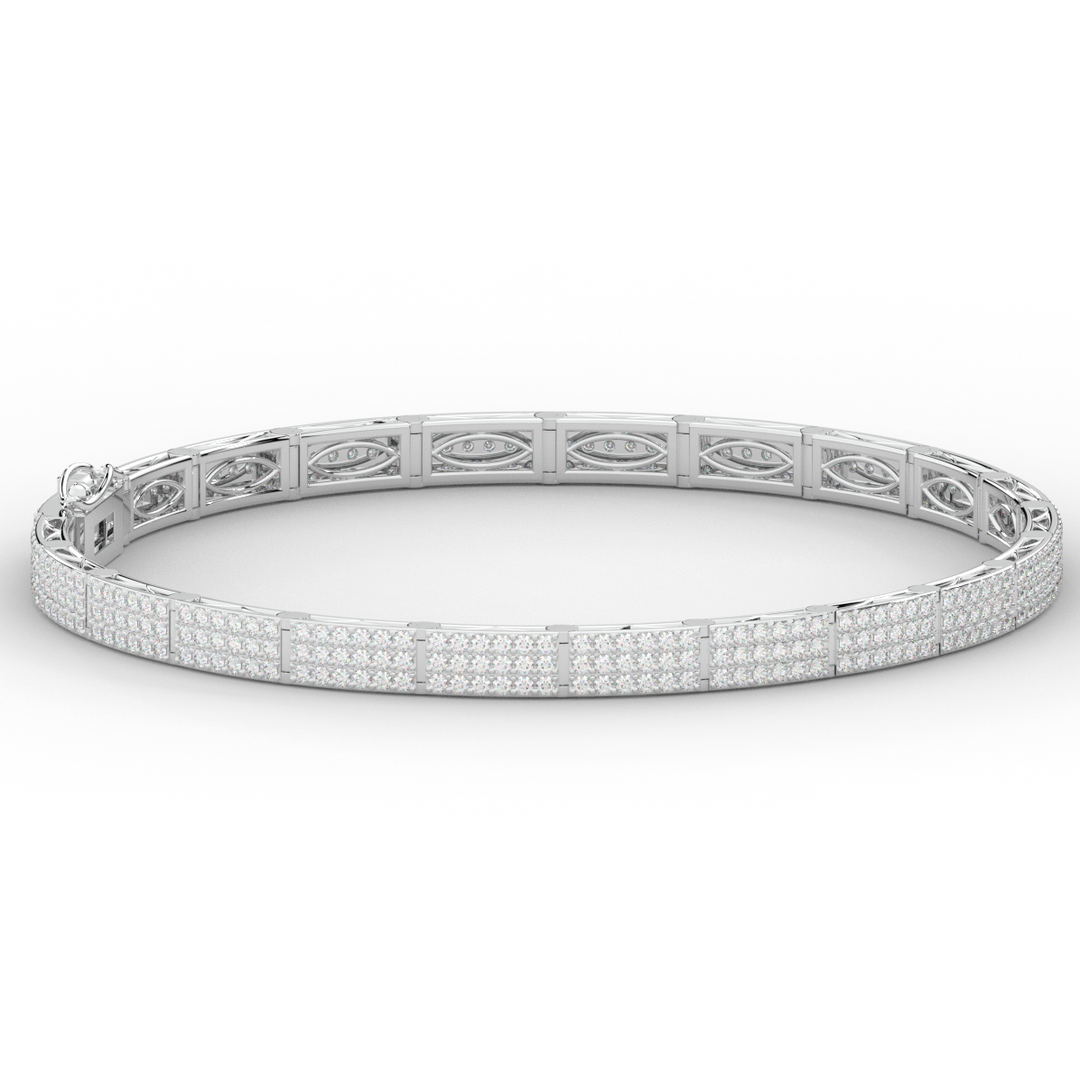 2.25CT.TW ROUND LAB DIAMOND TENNIS BRACELET - Nazarelle