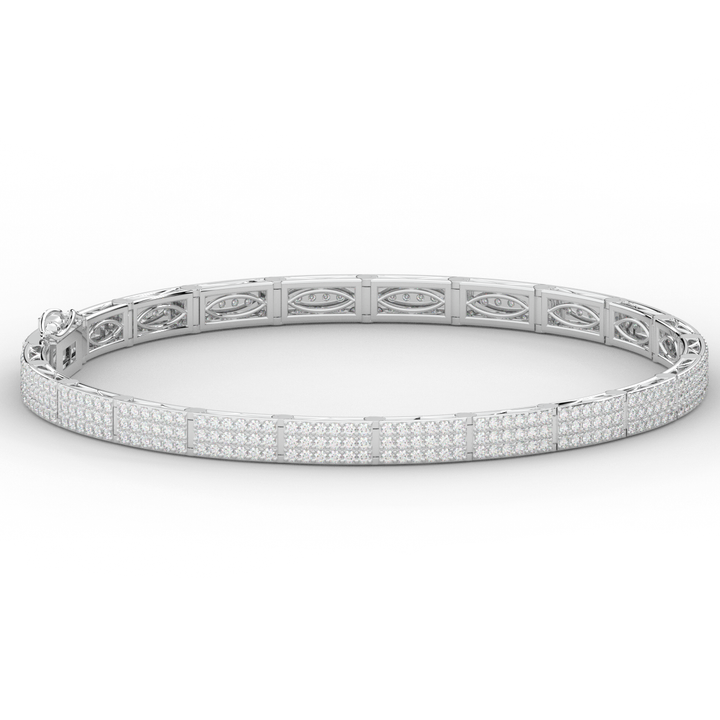 2.25CT.TW ROUND LAB DIAMOND TENNIS BRACELET - Nazarelle