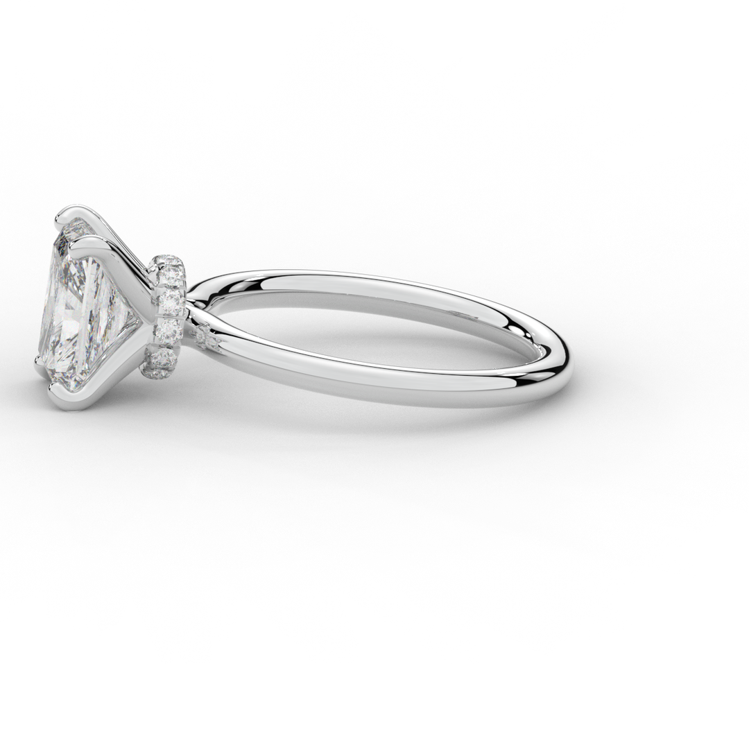 2.05CT.TW RADIANT LAB DIAMOND SOLITAIRE ENGAGEMENT RING - Nazarelle