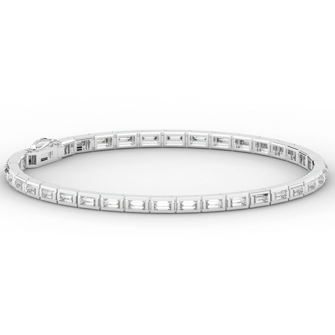 3.40CT.TW ROUND LAB DIAMOND TENNIS BRACELET - Nazarelle