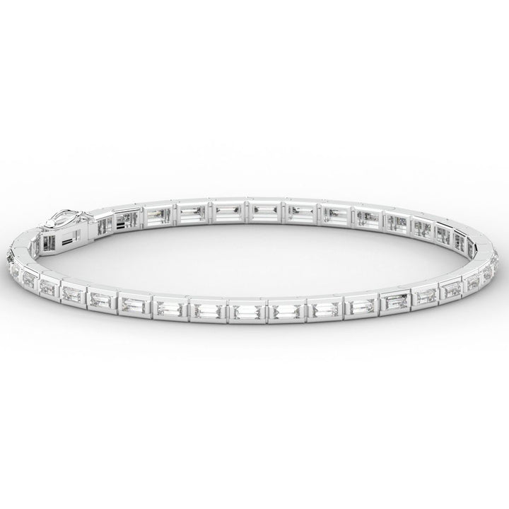 3.40CT.TW ROUND LAB DIAMOND TENNIS BRACELET - Nazarelle