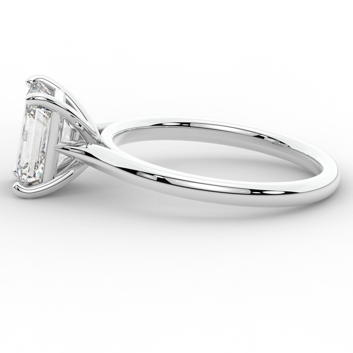 2.00CT EMERALD CUT LAB DIAMOND SOLITAIRE ENGAGEMENT RING - Nazarelle