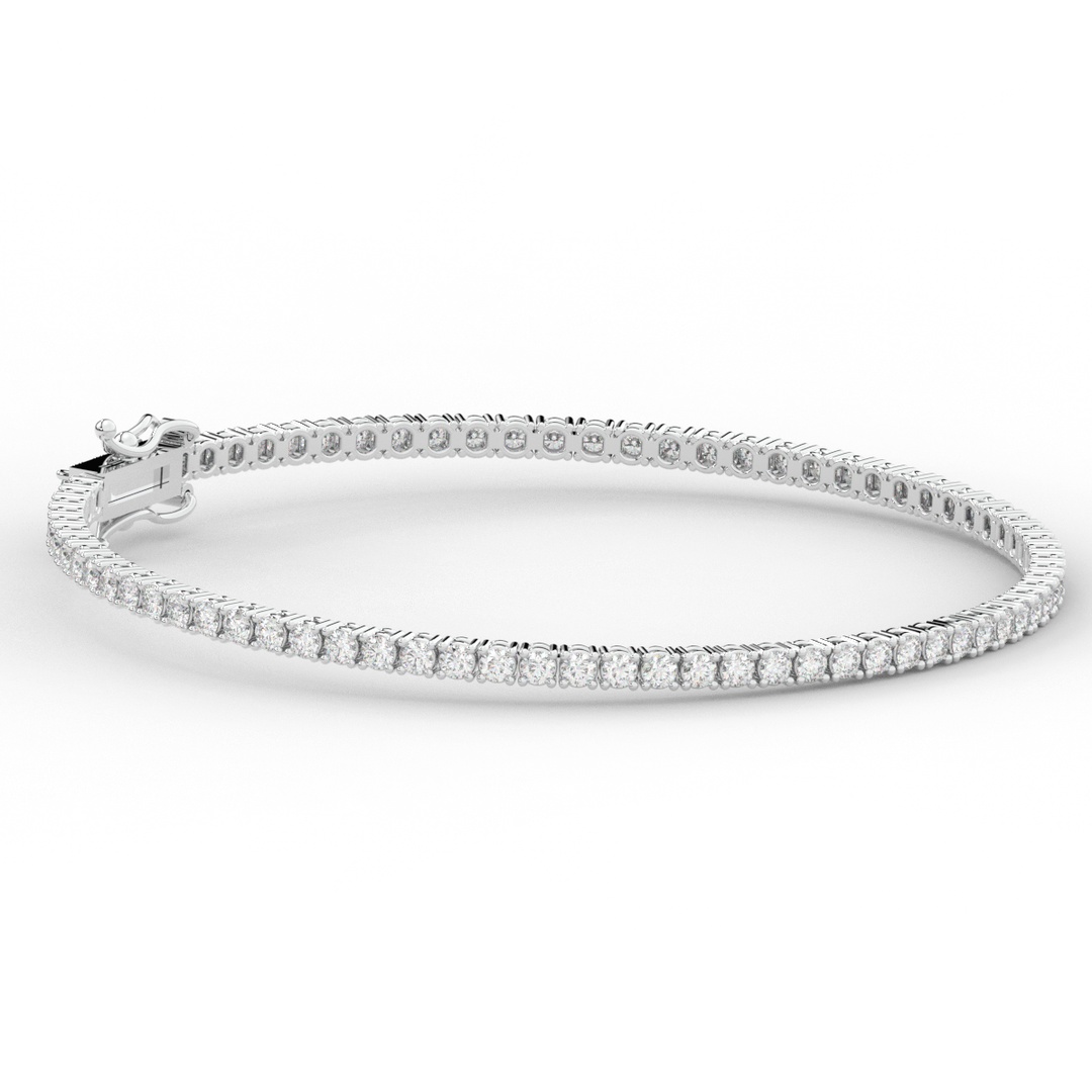 3.00CT.TW ROUND LAB DIAMOND TENNIS BRACELET - Nazarelle