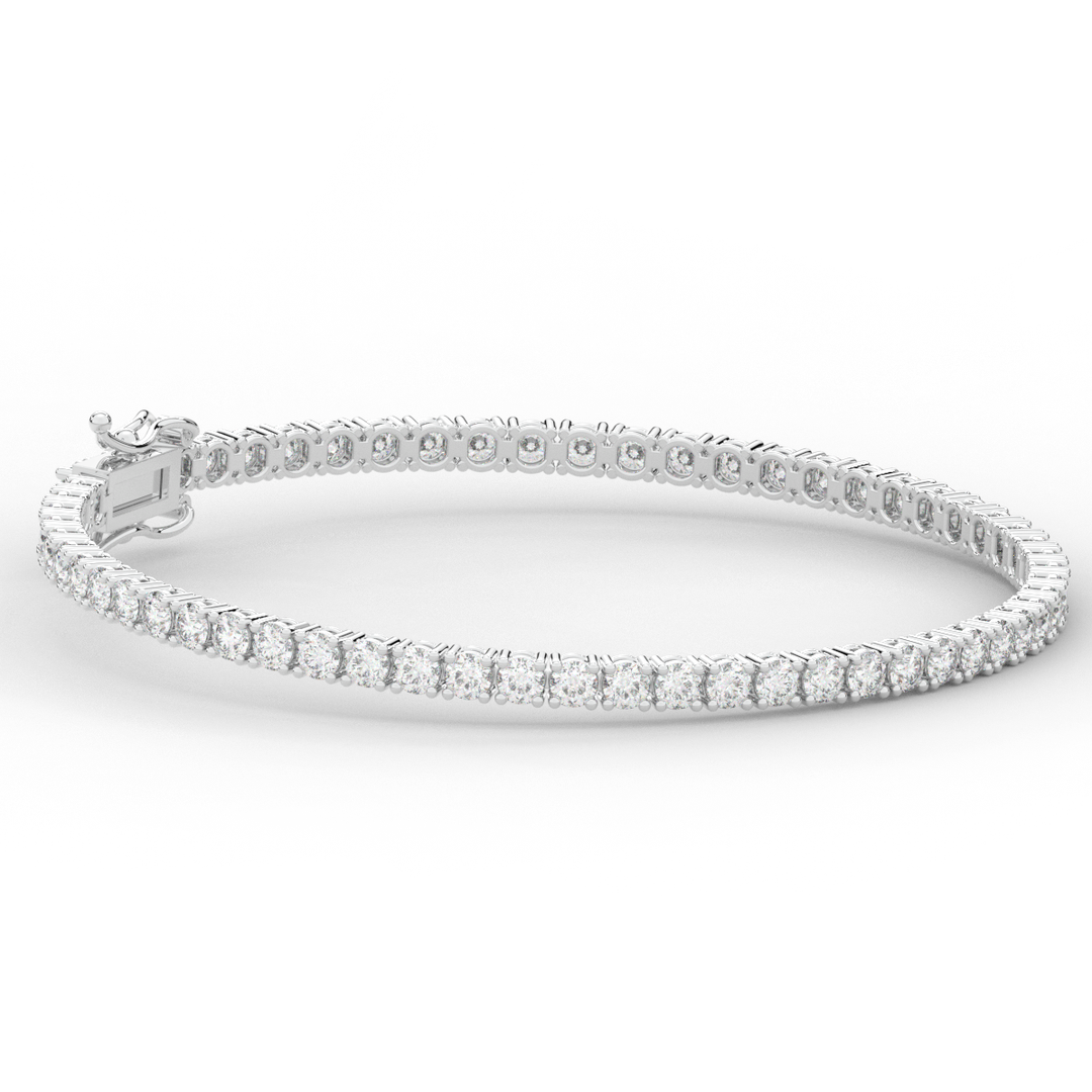 5.00CT.TW ROUND LAB DIAMOND TENNIS BRACELET - Nazarelle