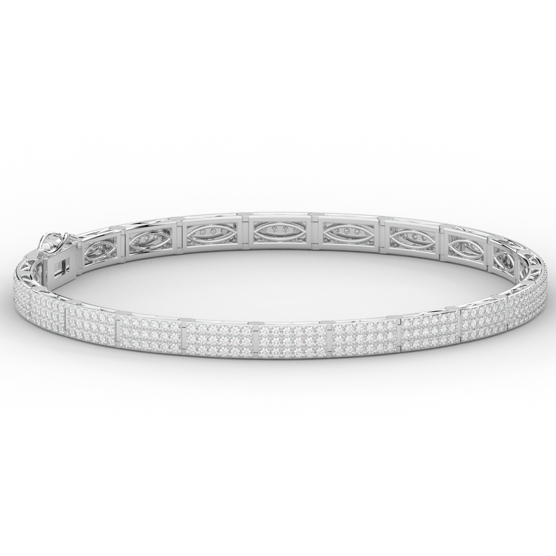 2.25CT.TW ROUND LAB DIAMOND TENNIS BRACELET - Nazarelle