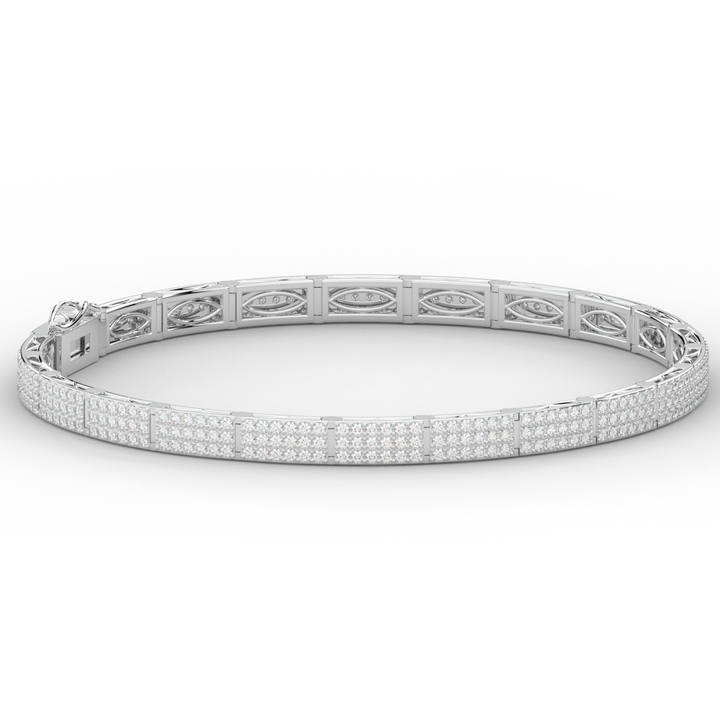 2.25CT.TW ROUND LAB DIAMOND TENNIS BRACELET - Nazarelle