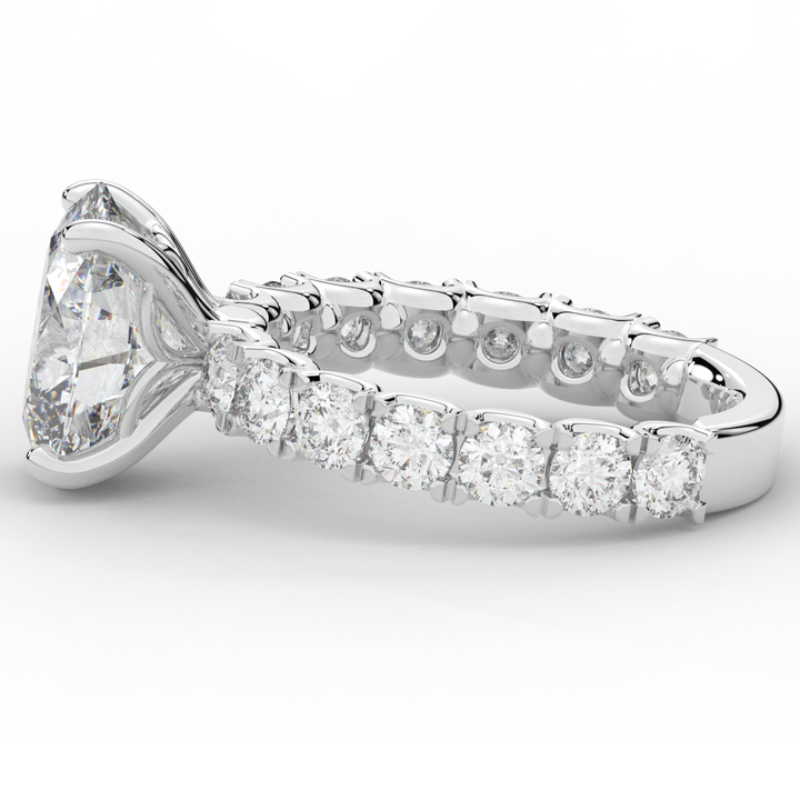 4.35CT.TW OVAL LAB DIAMOND ENGAGEMENT RING - Nazarelle