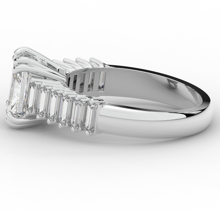 2.60CT.TW RADIANT LAB DIAMOND ENGAGEMENT RING - Nazarelle
