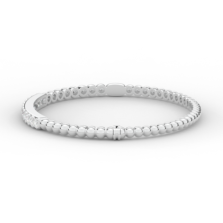 1.10CT.TW ROUND LAB DIAMOND BANGLE - Nazarelle