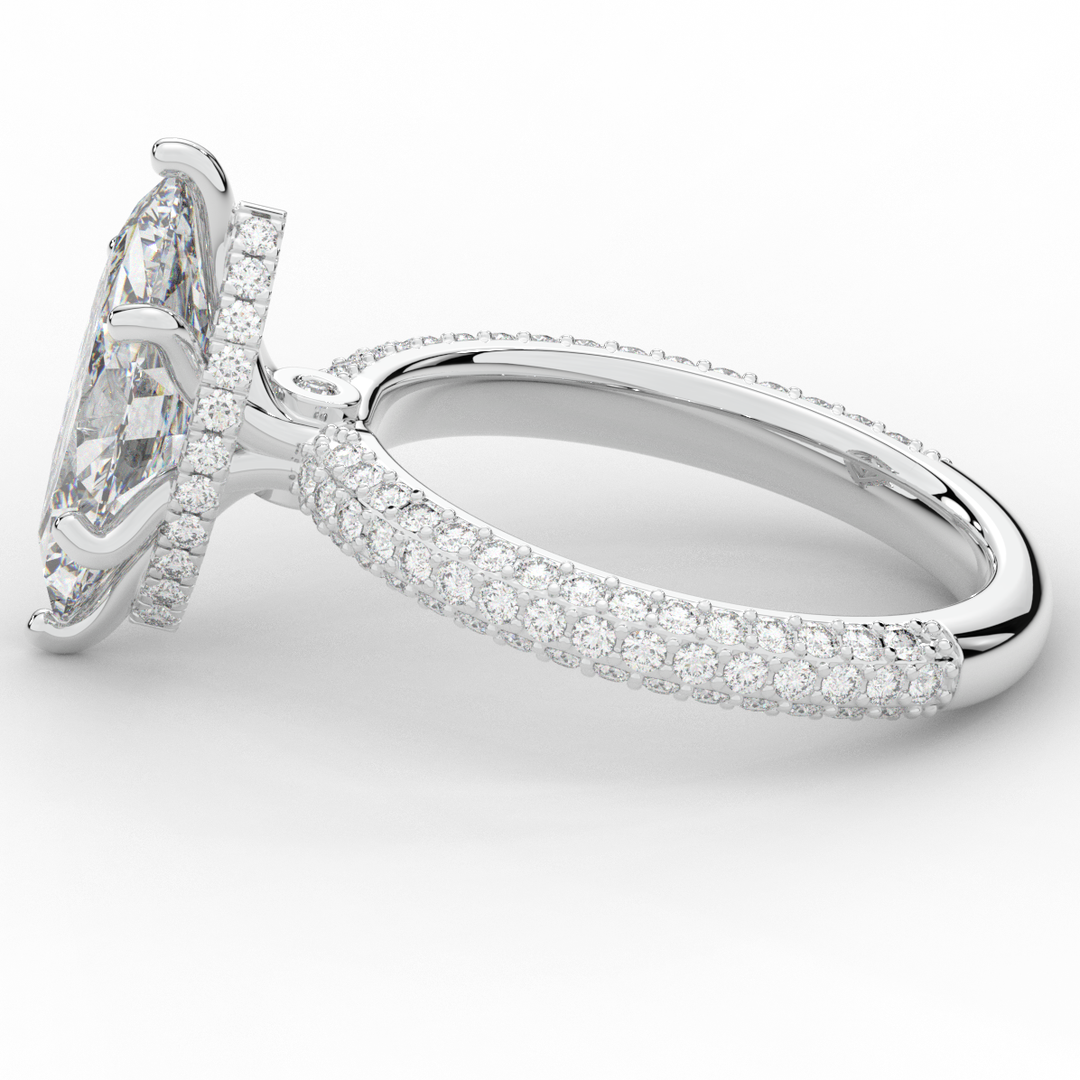 2.60CT.TW MARQUISE LAB DIAMOND ENGAGEMENT RING - Nazarelle